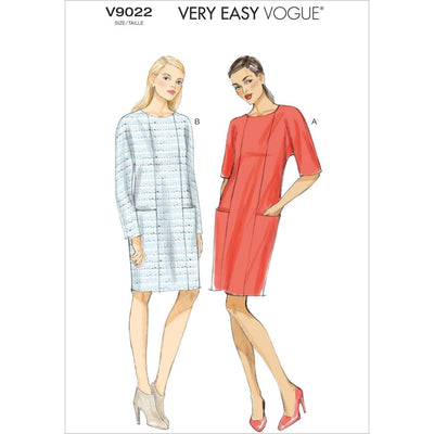 Vogue Pattern V9022 Misses Dress 9022 Image 1 From Patternsandplains.com