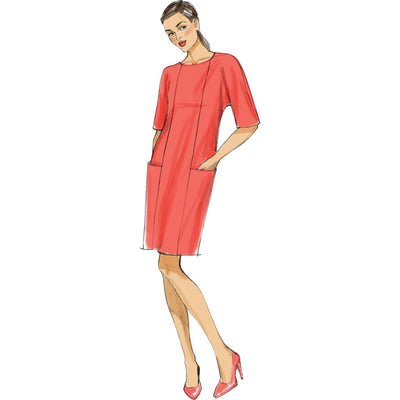Vogue Pattern V9022 Misses Dress 9022 Image 2 From Patternsandplains.com.jpg