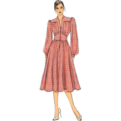 Vogue Pattern V9076 Misses Dress 9076 Image 4 From Patternsandplains.com.jpg