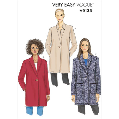 Vogue Pattern V9133 Misses Jacket 9133 Image 1 From Patternsandplains.com