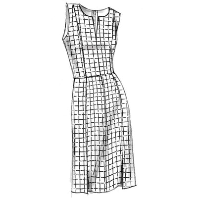 Vogue Pattern V9167 Misses Notch Neck Princess Seam Dresses 9167 Image 3 From Patternsandplains.com.jpg