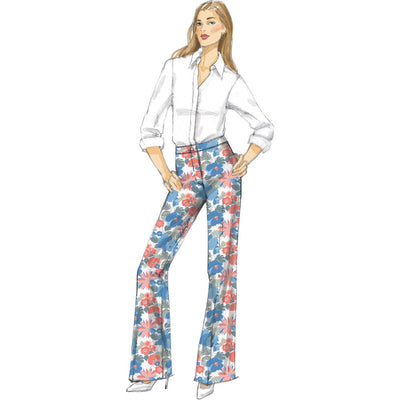 Vogue Pattern V9181 Misses Custom Fit Bootcut Pants 9181 Image 5 From Patternsandplains.com.jpg