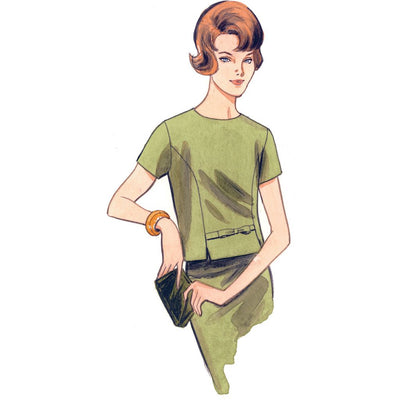 Vogue Pattern V9187 Misses Jewel or Scoop Neck Princess Seam Tops 9187 Image 4 From Patternsandplains.com.jpg