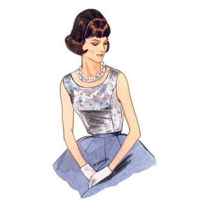 Vogue Pattern V9187 Misses Jewel or Scoop Neck Princess Seam Tops 9187 Image 6 From Patternsandplains.com.jpg