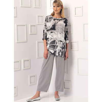 Vogue Pattern V9193 Misses Sleeveless or Dolman Sleeve Tunics and Pants with Yoke 9193 Image 3 From Patternsandplains.com.jpg