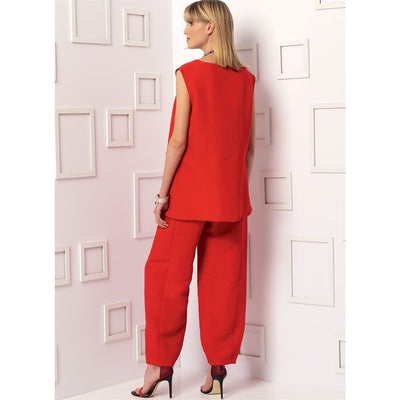 Vogue Pattern V9193 Misses Sleeveless or Dolman Sleeve Tunics and Pants with Yoke 9193 Image 4 From Patternsandplains.com.jpg