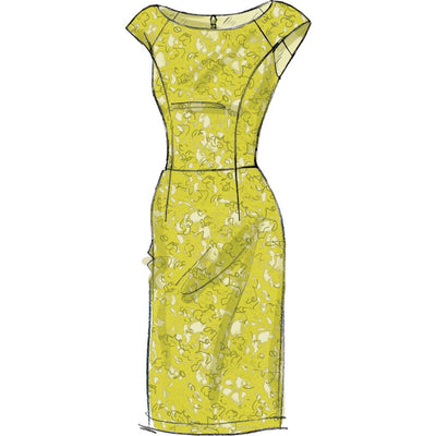 Vogue Pattern V9239 Misses Princess Seam Dresses with Sleeve and Skirt Variations 9239 Image 8 From Patternsandplains.com.jpg