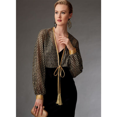 Vogue Pattern V9276 Misses Reversible Shrugs and Capelet 9276 Image 2 From Patternsandplains.com.jpg