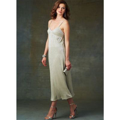 Vogue Pattern V9278 Misses Slip Style Dress with Back Zipper 9278 Image 2 From Patternsandplains.com.jpg