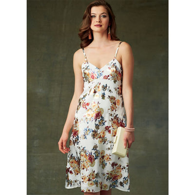Vogue Pattern V9278 Misses Slip Style Dress with Back Zipper 9278 Image 3 From Patternsandplains.com.jpg