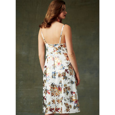 Vogue Pattern V9278 Misses Slip Style Dress with Back Zipper 9278 Image 6 From Patternsandplains.com.jpg
