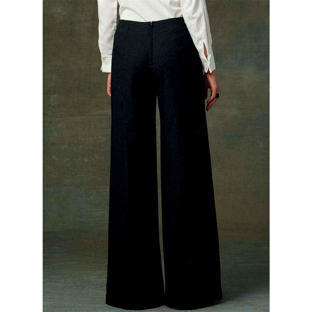 Vogue Pattern V9282 Misses High Waisted Pants with Button Detail 9282 Image 6 From Patternsandplains.com.jpg