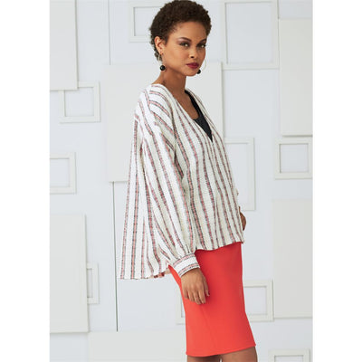 Vogue Pattern V9286 Misses Tops Straight Skirt and Pants 9286 Image 5 From Patternsandplains.com.jpg