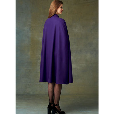 Vogue Pattern V9288 Misses Cape with Stand Collar Pockets and Belt 9288 Image 7 From Patternsandplains.com.jpg
