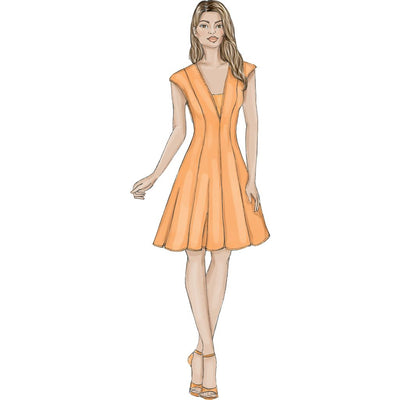 Vogue Pattern V9292 Misses Dress and Dickie 9292 Image 3 From Patternsandplains.com.jpg