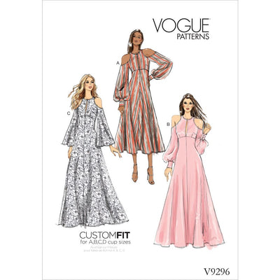 Vogue Pattern V9296 Misses Dress 9296 Image 1 From Patternsandplains.com