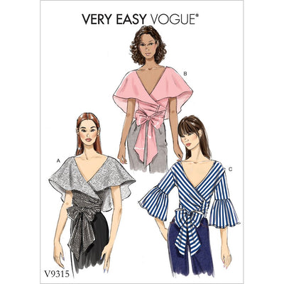 Vogue Pattern V9315 Misses Top 9315 Image 1 From Patternsandplains.com