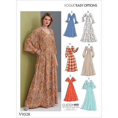Vogue Pattern V9328 Misses Dress 9328 Image 1 From Patternsandplains.com