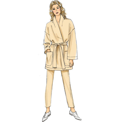 Vogue Pattern V9334 Misses Jacket Belt and Pants 9334 Image 4 From Patternsandplains.com