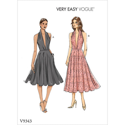 Vogue Pattern V9343 Misses Dress 9343 Image 1 From Patternsandplains.com