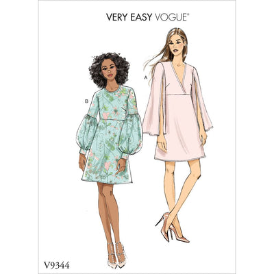 Vogue Pattern V9344 Misses Dress 9344 Image 1 From Patternsandplains.com