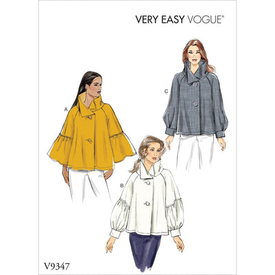 Vogue Pattern V9347 Misses Top 9347 Image 1 From Patternsandplains.com