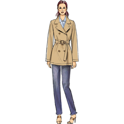 Vogue Pattern V9367 Misses Coat and Belt 9367 Image 2 From Patternsandplains.com
