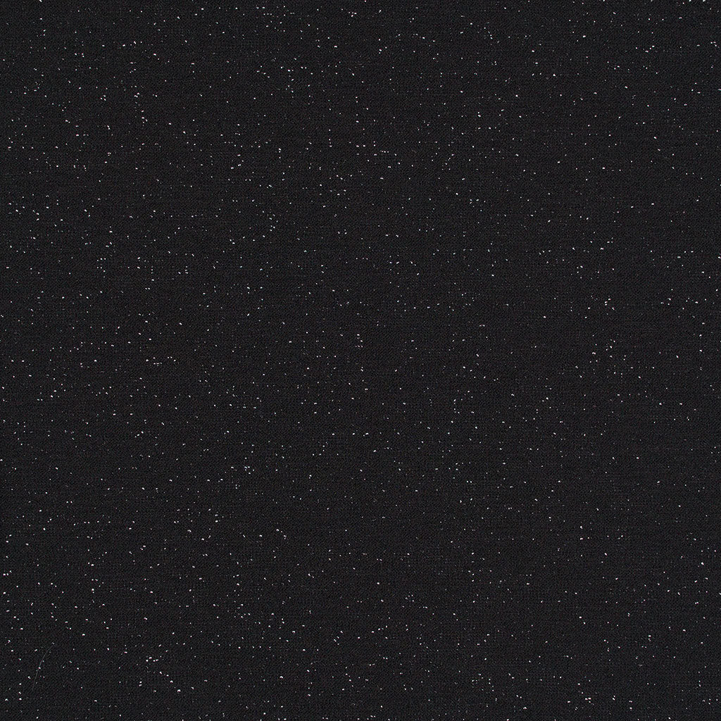 Sparks - Black Scuba Crepe Stretch Fabric