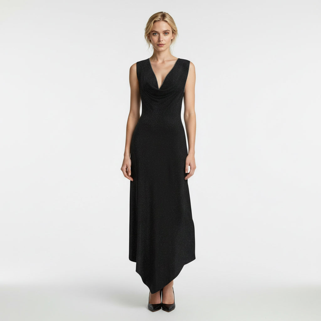 Sparks - Black Scuba Crepe Stretch Fabric