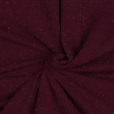 Sparks - Mulberry Scuba Crystal Crepe Stretch Fabric