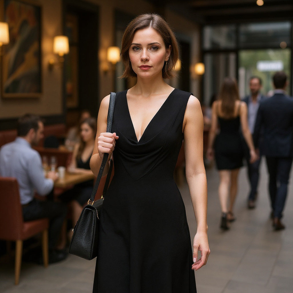 Trieste - Black Modal, Bamboo and Tencel Woven Twill Fabric