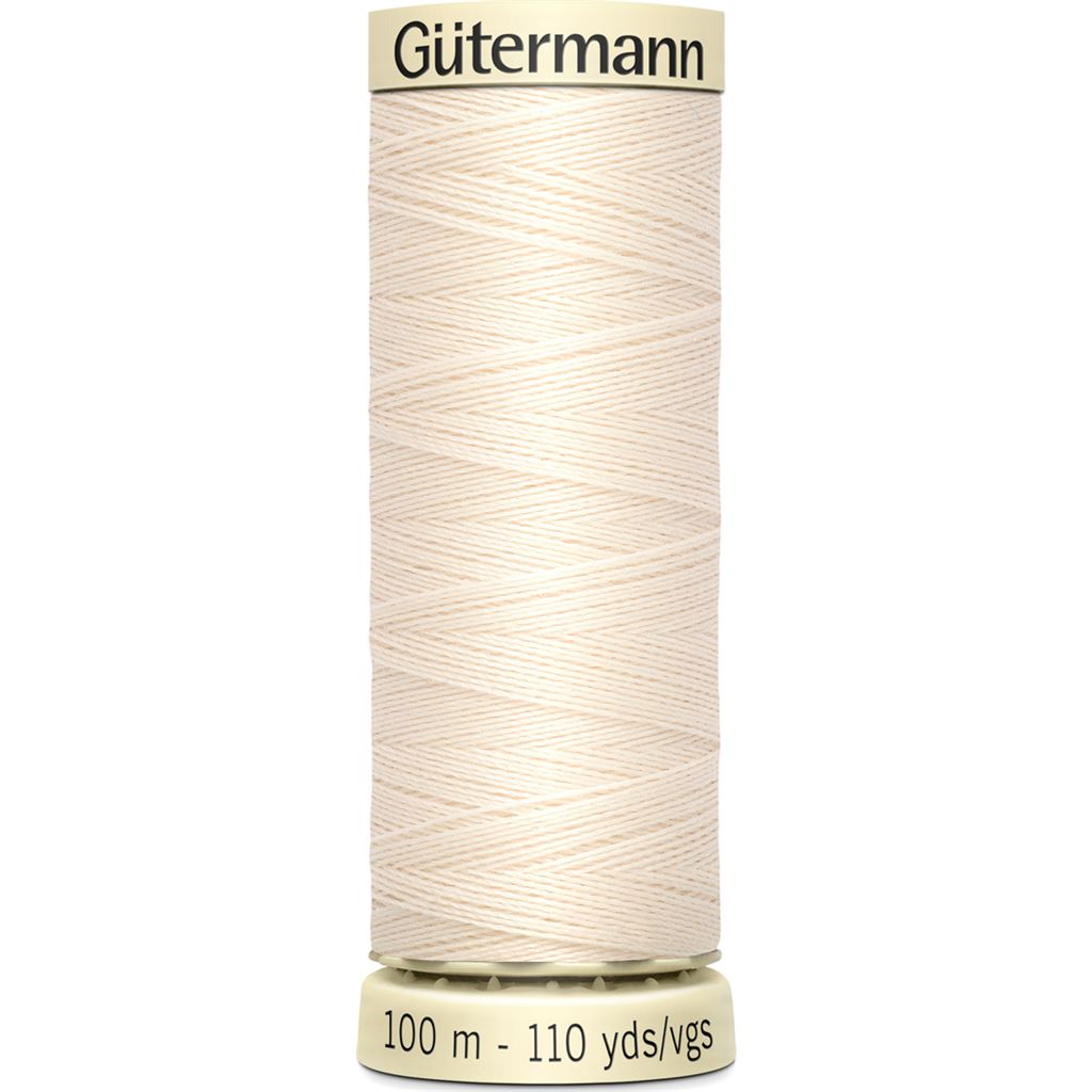 Gutermann Sew-All Thread 100m Whites, Creams and Yellows