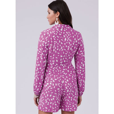 Sierra - Mulberry Shapes Viscose Poplin Woven Fabric