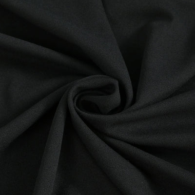 Abbey - Black Light Scuba Stretch Crepe Fabric - 1.5m Remnant