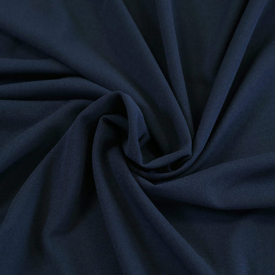 Abbey - Navy Light Scuba Stretch Crepe Fabric