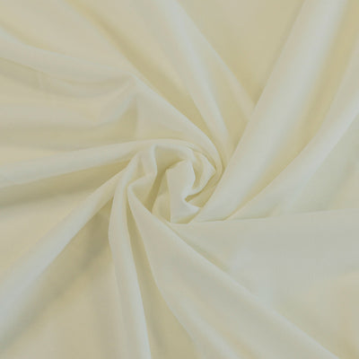 Abbey - Single Cream Light Scuba Stretch Crepe Fabric - 2.10m Remnant