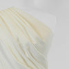 Abbey - Single Cream Light Scuba Stretch Crepe Fabric - 2.10m Remnant