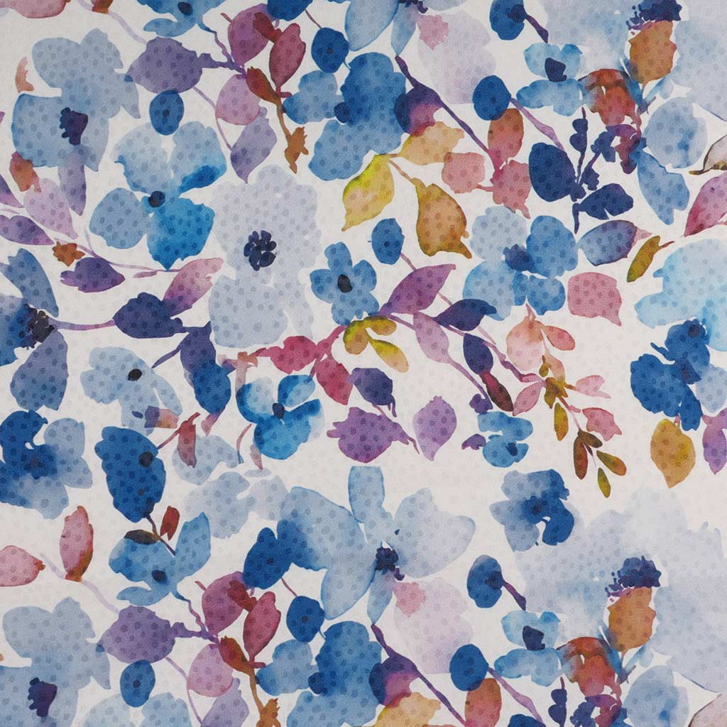 Adria - Blue Scatter Satin Jacquard Woven Fabric