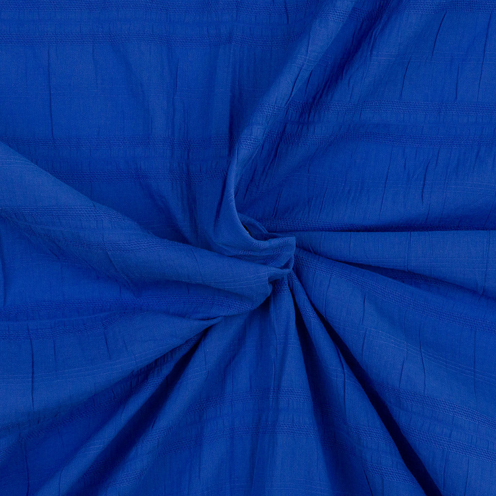 Adriano - Bluebell Parallel Lines Cotton Woven Fabric