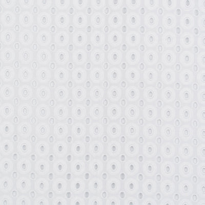 Alice - White Circles Cotton Broderie Anglaise Woven Fabric