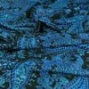 Alton - Turquoise Paisley Stretch Scuba Crepe Fabric Feature Image from Patternsandplains.com