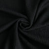 Aspen - Black Stretch Rib Fabric