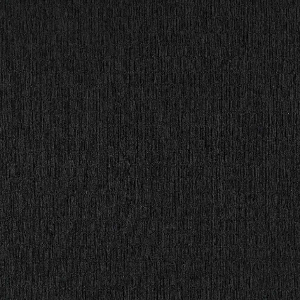Aspen - Black Stretch Rib Fabric - 2.20m Remnant