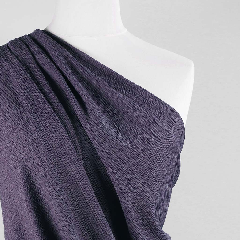 Aspen - Faded Purple Stretch Rib Fabric - 2.00m Remnant