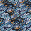 Avignon - Teal Blue Storm Viscose Crinkle Woven Fabric