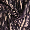 Avignon - Navy Stripes Viscose Crinkle Woven Fabric Detail Swirl Image from Patternsandplains.com