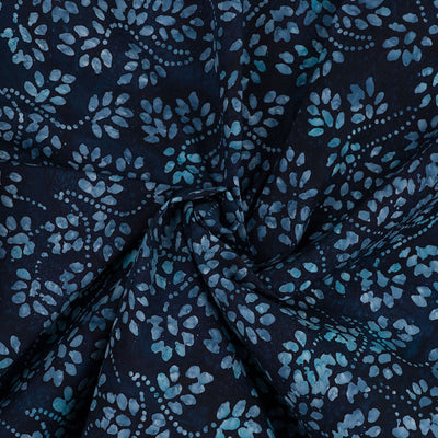 Bali - Navy Ramble Batik Printed Woven Fabric