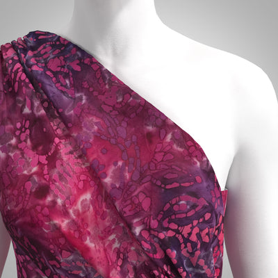 Bali - Pink Tropica Batik Printed Woven Fabric