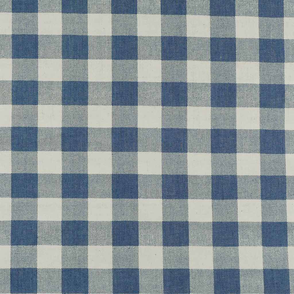 Brooks - Mid Jeans Denim Check Brushed Twill Fabric - 1.90m Remnant