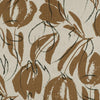 Carini - Tobacco Tulips Washed Viscose Linen Woven Fabric Main Image from Patternsandplains.com